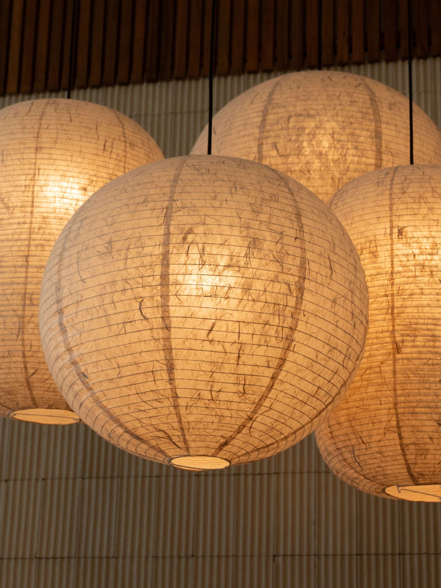 IKIN Pendant B1 | Natural Mulberry Paper | Round Shape - Multiple Sizes