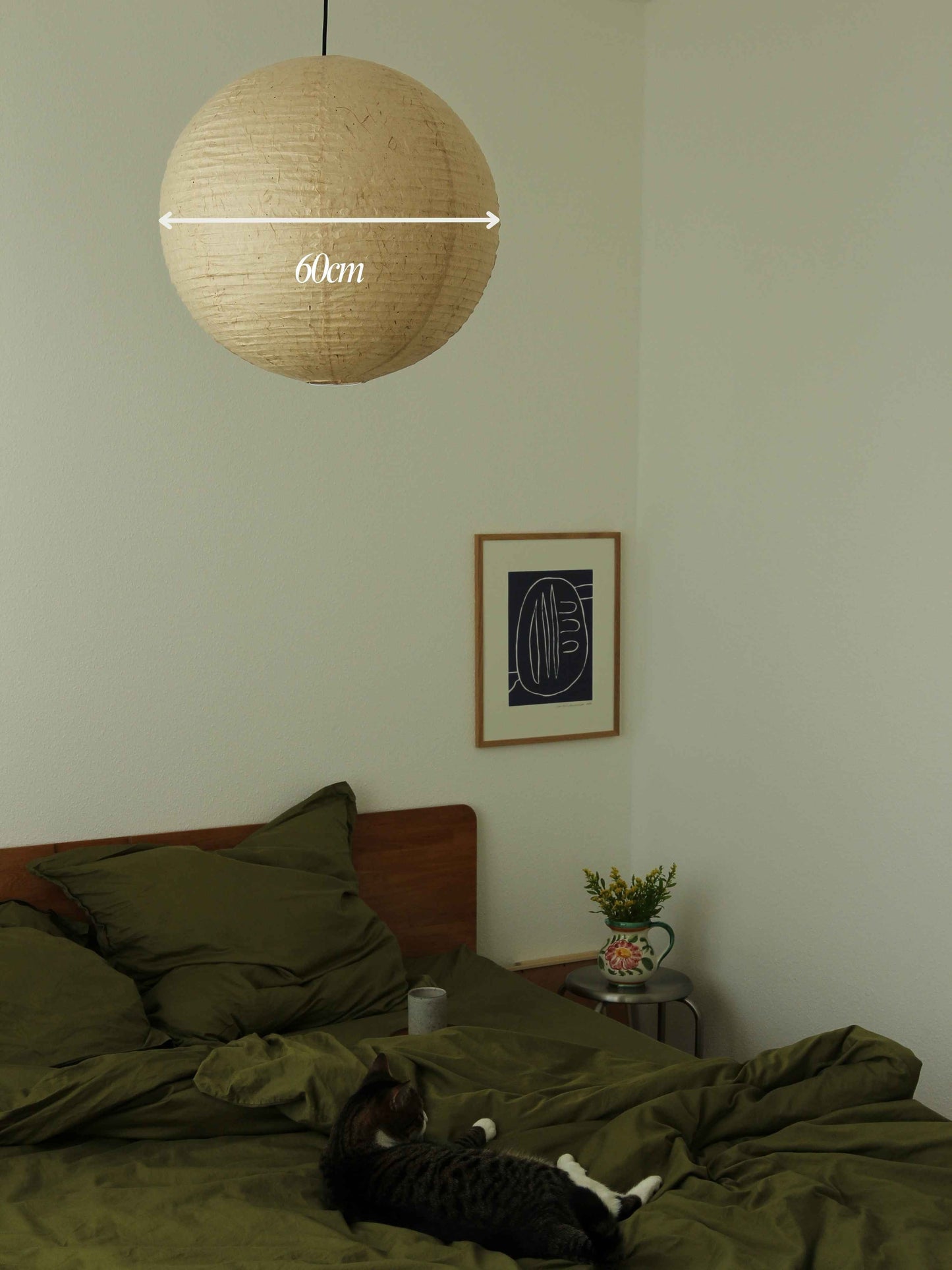 IKIN Pendant B1 | Natural Mulberry Paper | Round Shape - Multiple Sizes