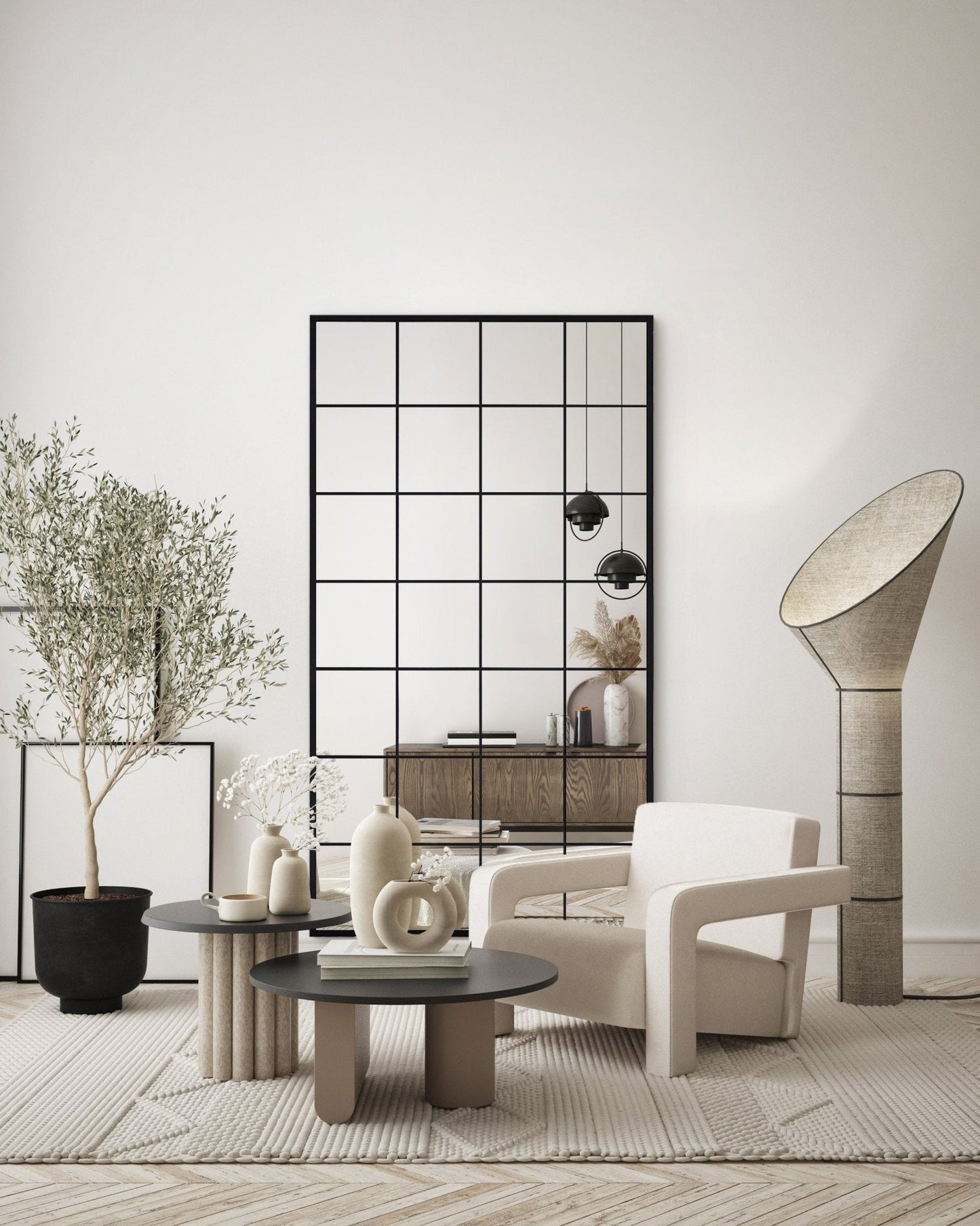 Grid Mirror No. 6 | 210 x 120 cm